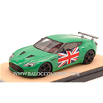 TECNOMODEL TMDMI52AT ASTON MARTIN V12 ZAGATO 2012 GREEN W/ENGLISH FLAG ED.LIM.PCS 10 1:43