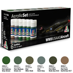 ITALERI ACRYLIC SET: WWII USAAC AIRCRAFT