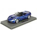 BBR P1872B Corvette Stingray Convertible 2014 Laguna Blue 1:18