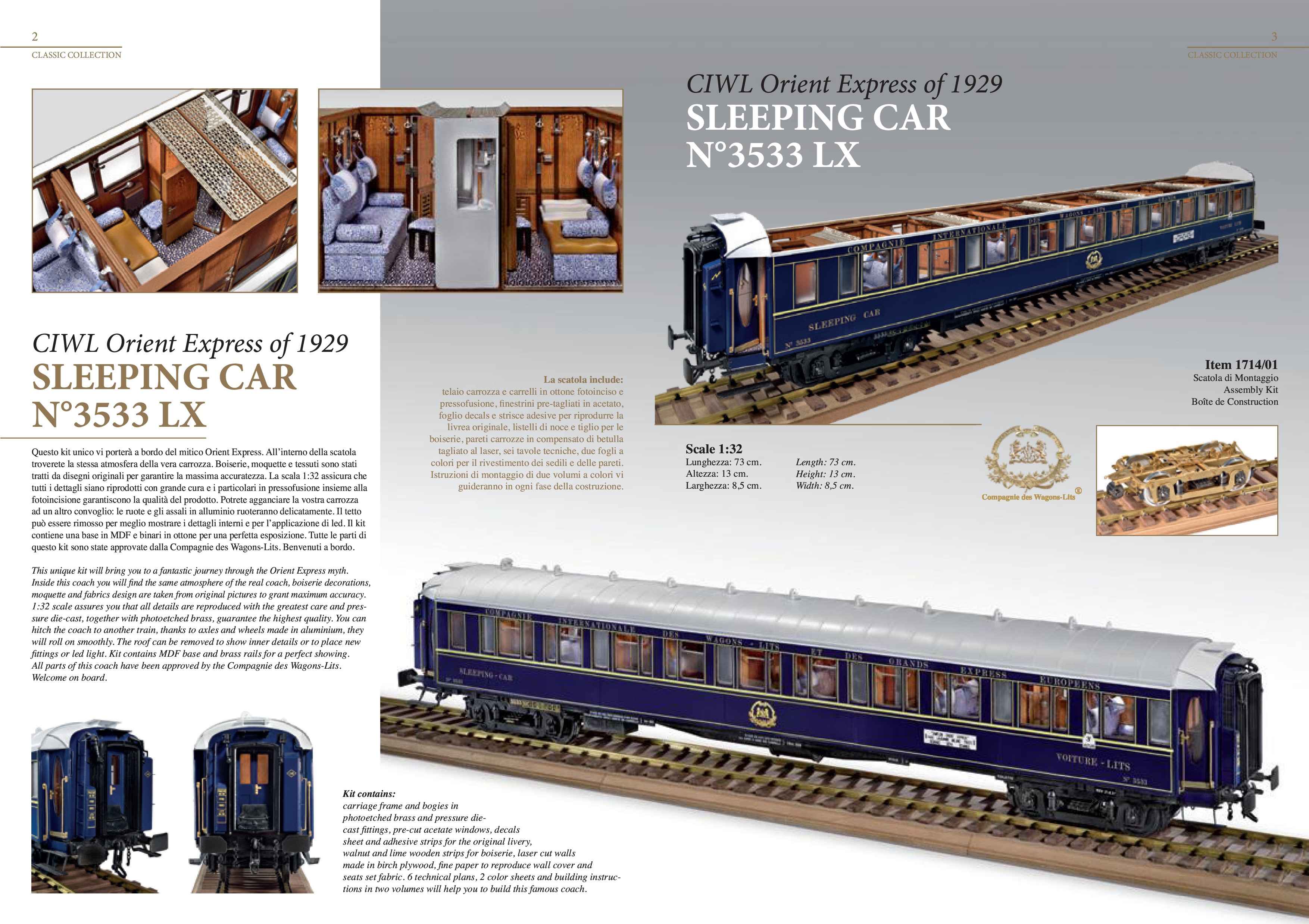 Amati Orient Express-Sleeping Car Kit 1:32 | eBay