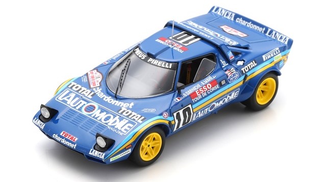 Spark S9099 Lancia Stratos HF N°10 – Vainqueur Tour De Corse, 1/43, Neuve (pré-commande)